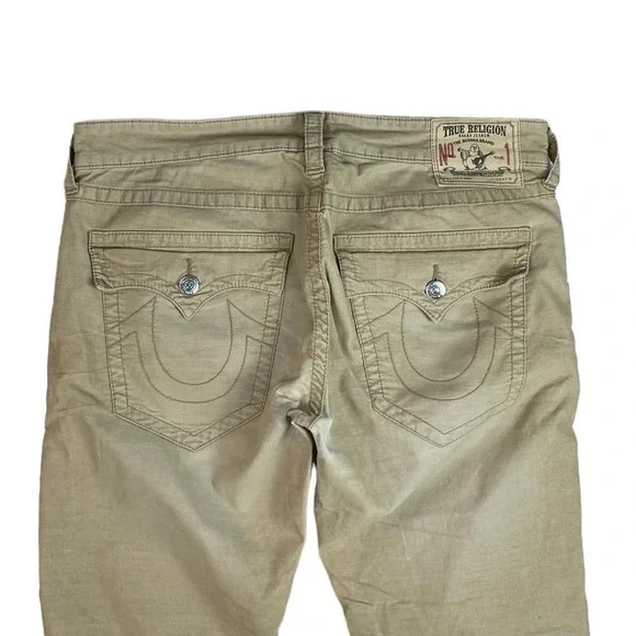 MJ46 Men’s True Religion Designer RICKY Straight Leg Corduroy Pants 36x34
